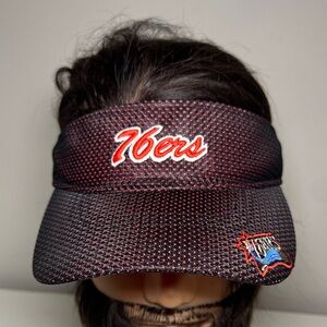 NBA Philadelphia 76ers jersey style Red and black Official visor